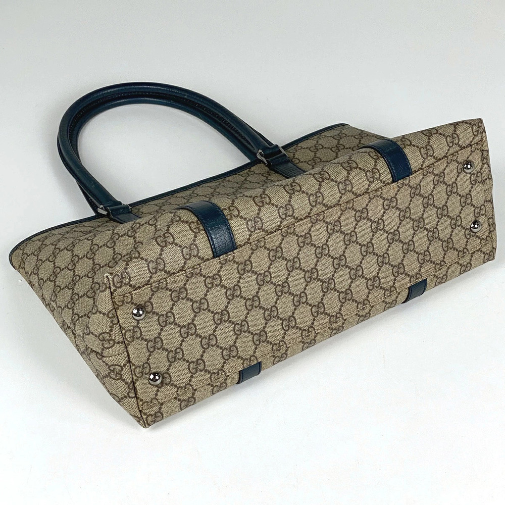Gucci beige Shoulder canvas bag One Hobo Blue tote Navy handbag GG